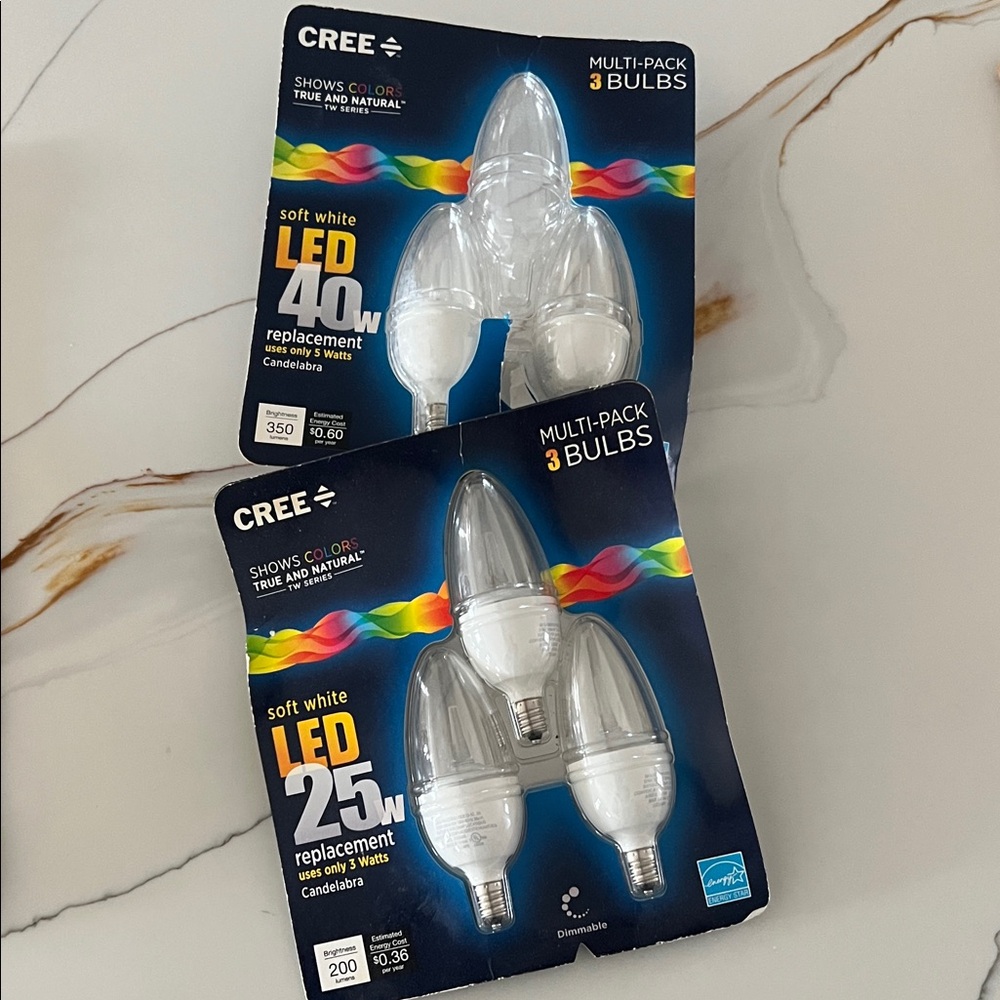 Cree LED Candelabra Bulbs multipack